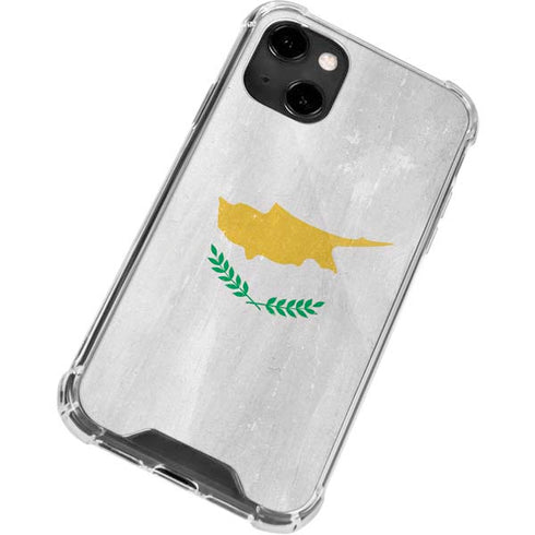 Cyprus Flag Distressed iPhone 13 Clear Case